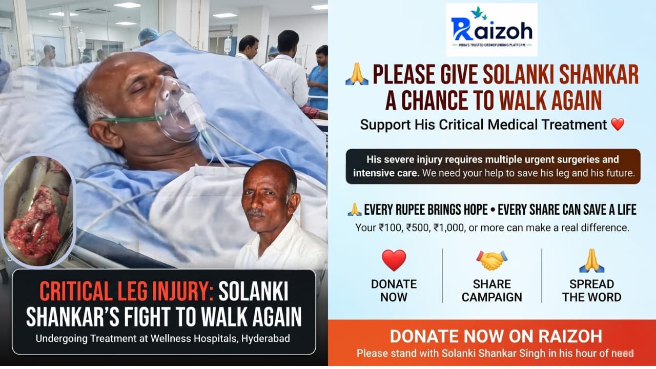 Give Solanki Shankar a Chance to Walk Again – Support His Treatment 🙏